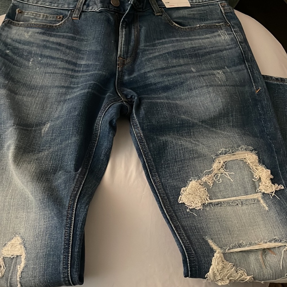 Men's Express Destroyed Denim Jeans - Stretch Slim Fit - 32x30